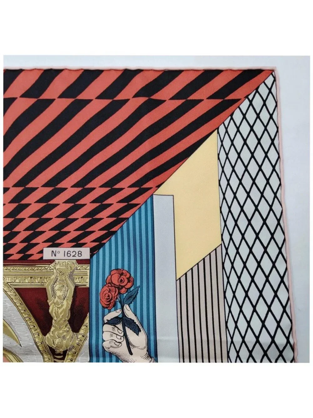 Authentic Hermès Grand Théâtre Nouveau Carré 90 Silk Scarf